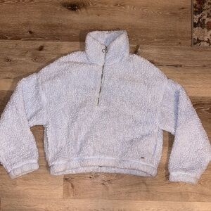 Hollister baby blue teddy pullover